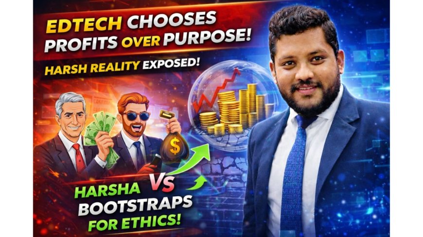 The EdTech Bubble Is Breaking: Here’s Why Most Startups Are Chasing Profits Over Purpose (And How Harsha Vardhan Edagotty Is Building It Differently)