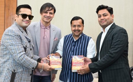 Dr Vivek Bindra, Vivek Oberoi and Dr Arvind Dwivedi Meet BJP President Nitin Nabin; Discussions Held on Recognising Shrimad Bhagwat Geeta as India’s National Book