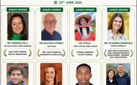 Winners Announced for the 19th World Agri Tourism Awards 2026 Global Agriculture & Rural Development Desk
