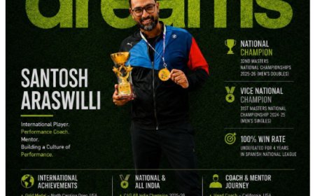 Why Santosh Araswilli Is More Than an International Table Tennis Player - He’s Building a Culture of Performance