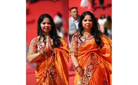 Swapnali Wani Mrs. Bharat-USA Universe 2026, Draped in Heritage: Showcasing Indian Handloom at Cannes 2026