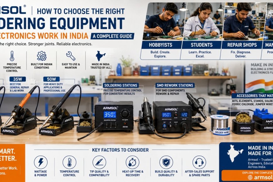 How to Choose the Right Soldering Equipment for Electronics Work in India — A Complete Guide
