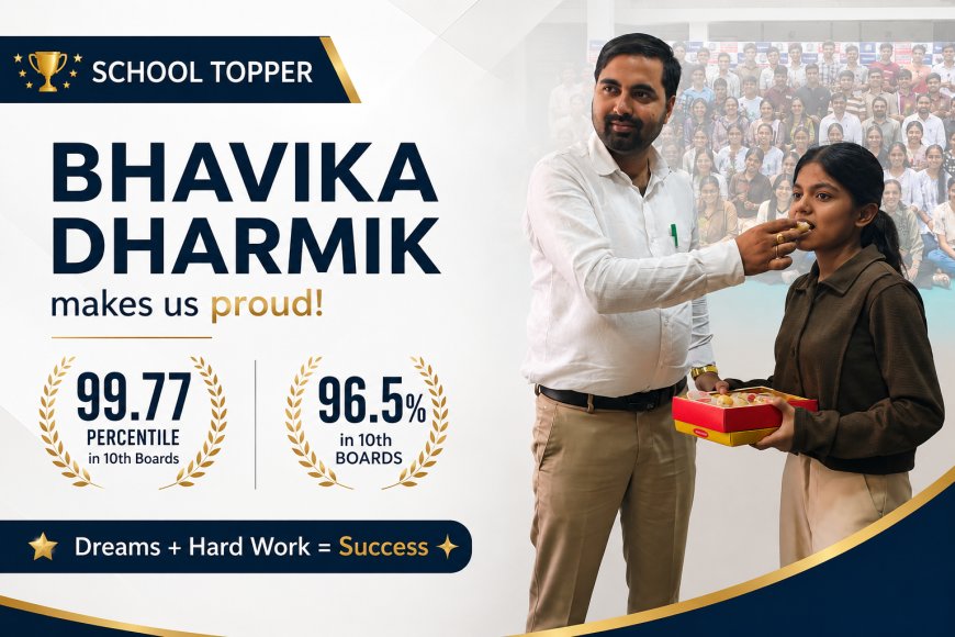 Bhavika Dharmik Emerges as School Topper with 99.77 Percentile in SSC Board Exams 2025–26