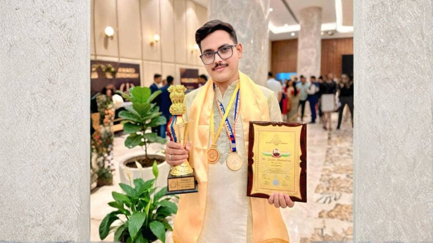 Bengal Author Sourav Chakraborty Honoured with Bharat Gaurav Samman 2026 in New Delhi