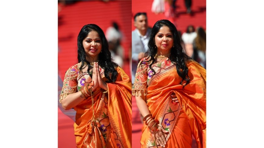 Swapnali Wani Mrs. Bharat-USA Universe 2026, Draped in Heritage: Showcasing Indian Handloom at Cannes 2026