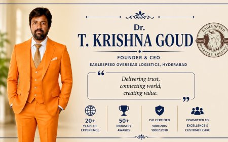 Shri. Dr. T. Krishna Goud & Smt. Dr. Naga Lakshmi Lead Eaglespeed Overseas Logistics Toward Global Logistics Excellence.