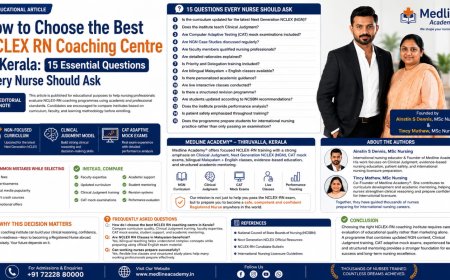 How to Choose the Best NCLEX RN Coaching Centre in Kerala: 15 Essential Questions Every Nurse Should Ask