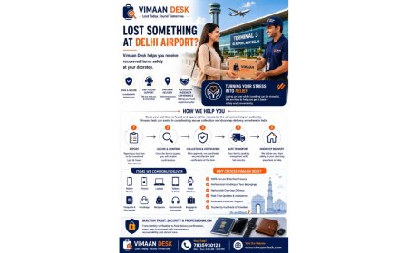 Delhi Airport Lost and Found Service: Recover Lost Items from IGI Airport with Secure Doorstep Delivery by Vimaan Desk