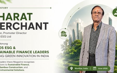 BHARAT MERCHANT NAMED AMONG TOP 05 ESG & SUSTAINABLE FINANCE LEADERS DRIVING GREEN INNOVATION IN INDIA