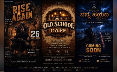 Bharath Jack Announces Upcoming Independent Music Albums – Rise Again & ನನ್ನ ಪಯಣ (Nanna Payana) with Old School Cafe Malleshwaram