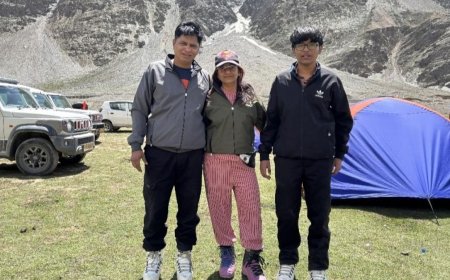 Father, Mother with 15 yrs old Son from Jabalpur, Conquer 20,000+ feet Mount Yunam Expedition at Himalayas