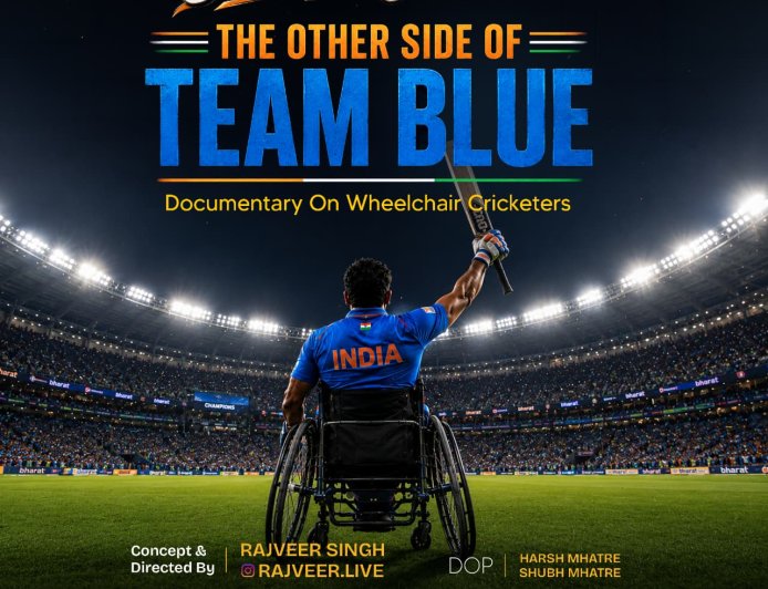 Rajveer Singh wraps Filming of ‘The Other Side of Team Blue’ highlights Wheelchair Cricket.