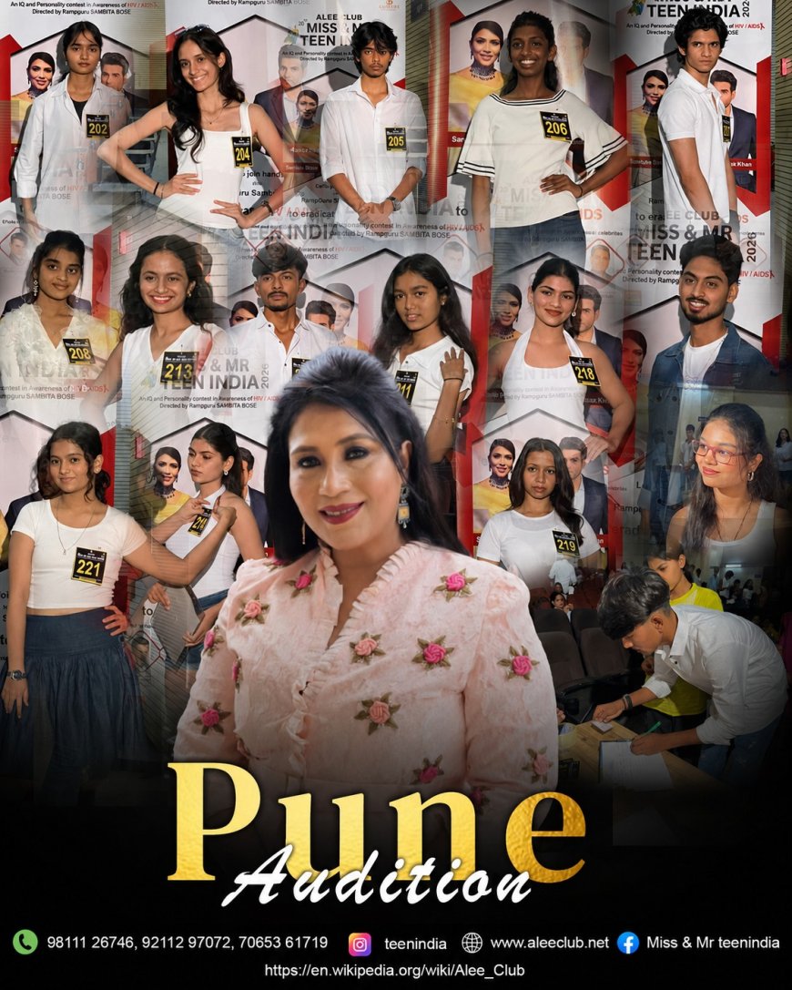 Alee Club Miss and Mr Teen India 2026 Concludes Grand Pune Auditions on a High Note, Credits Sambita Bose