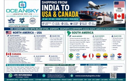 Ocean Sky Logistics Pvt. Ltd. Expands Global Freight Forwarding Network Across USA, Canada, Europe, Russia, CIS Countries, North America & South America with Advanced Air Freight and Ocean Freight Solutions