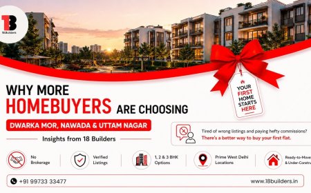 Why More Homebuyers Are Choosing Dwarka More, Nawada, and Uttam Nagar for Their First Flat — Insights from 18Builders