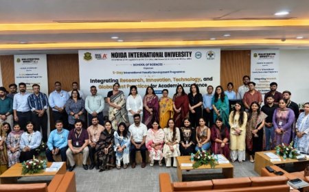 NIU's School of Sciences Wraps Five-Day International FDP, Draws 180 Faculty from Four Countries
