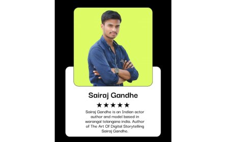 Sairaj Gandhe: The Warangal-Born Actor, Author, and Model Building a Multi-Disciplinary Creative Career
