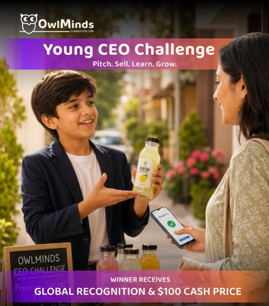 OwlMinds Launches the Young CEO Challenge for All Its Enrolled Learners Globally