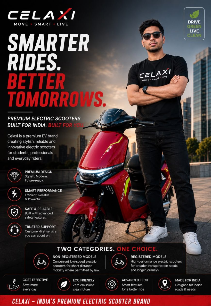 Nihad TP Unveils Celaxi: A Luxury Electric Scooter Brand Planning to Introduce Both Registered and Non-Registered EV Models in India