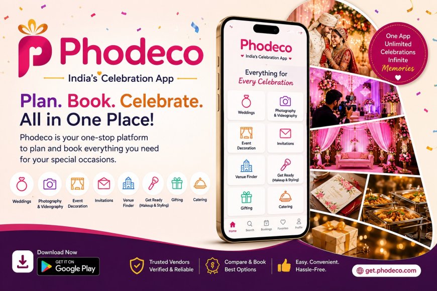 Phodeco Launches as India's First All-in-One Celebration App, Making Event Planning Simple, Trusted, and Joyful