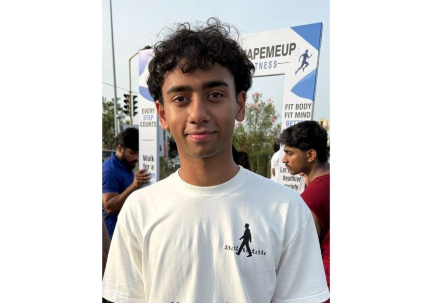 16 year old Krishna Arun (NRI student from the Middle East) is leading a Movement with the aim of making One Billion People Fit by 2030