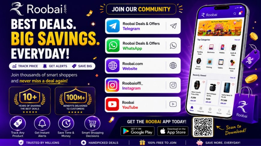 Roobai Launches Smart Amazon & Flipkart Price Tracker to Help Indian Shoppers Save More with Instant Price Drop Alerts