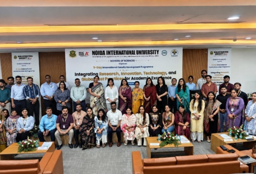 NIU's School of Sciences Wraps Five-Day International FDP, Draws 180 Faculty from Four Countries
