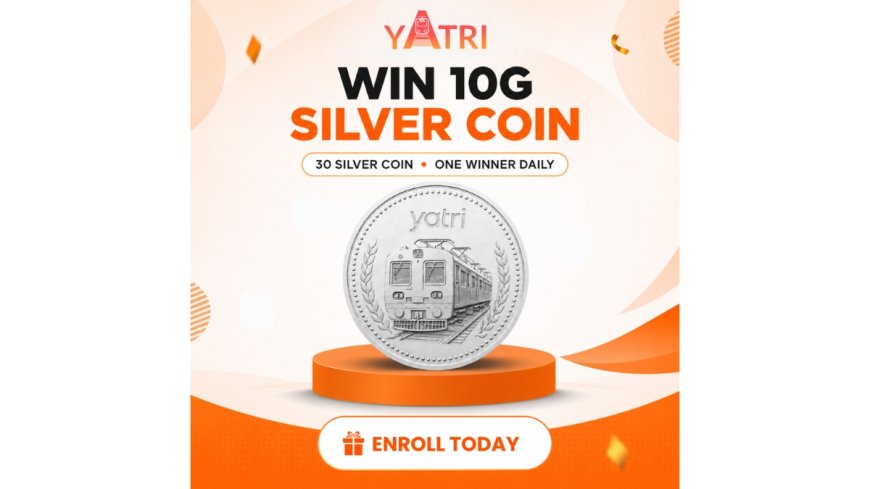 30 Days. 30 Winners! It’s Raining Yatri Silver Coins.