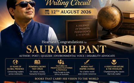 Global footprints of Visually impaired Author Saurabh Pant