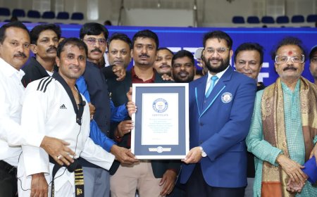 Jayanth Reddy International Taekwondo Academy and Suman Art Theatres Enter Guinness World Records with Historic Taekwondo Performance