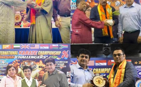 BJP Bengal Chief Samik Bhattacharya Conferred Honorary Black Belt by Hanshi Premjit Sen and Tournament Chairman Mr. Umashankar Ghosh Dastidar