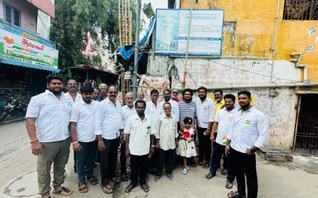 We The Leaders Celebrates India's 80th Independence Day with Flag Hoisting and Tree Plantation Drive in North Chennai