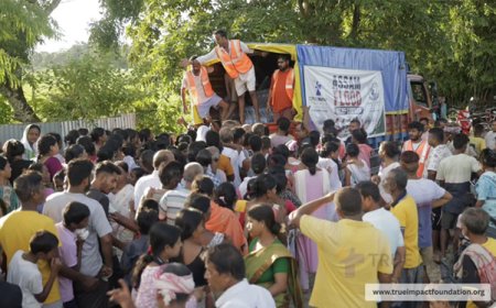 True Impact Foundation Supports Assam Flood Relief Efforts, Reaching 12,130+ People Across Four Districts
