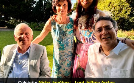 Nisha JamVwal At Jeffrey Archers star studded wedding Anniversary