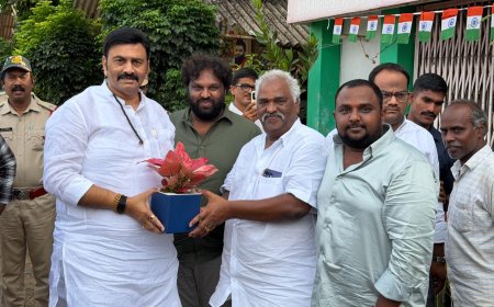 Andhra Pradesh Deputy Speaker K. Raghu Rama Krishna Raju Visits Sri Satyadeva Nursery in Kadiam, Applauds Plant Diversity
