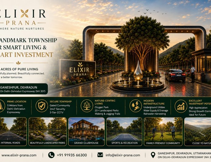 Elixir Prana Unveils a Landmark 100+ Acre Integrated Township on the Delhi–Dehradun Expressway, Redefining Premium Living and Smart Real Estate Investment