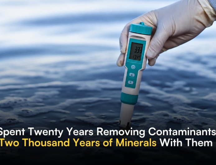 We Spent Twenty Years Removing Contaminants and Two Thousand Years of Minerals With Them