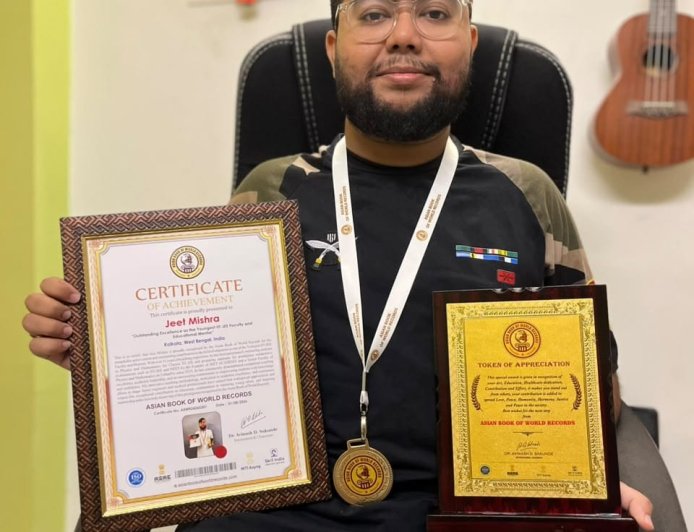 A Decade in the Making: Kolkata’s Jeet Mishra Officially Crowned "Youngest IIT-JEE Faculty" by the Asian Book of World Records