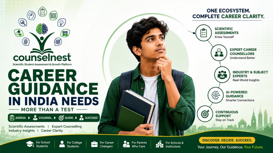 Career Guidance in India: How CounselNest Is Transforming Career Guidance Beyond Tests and Generic Counselling