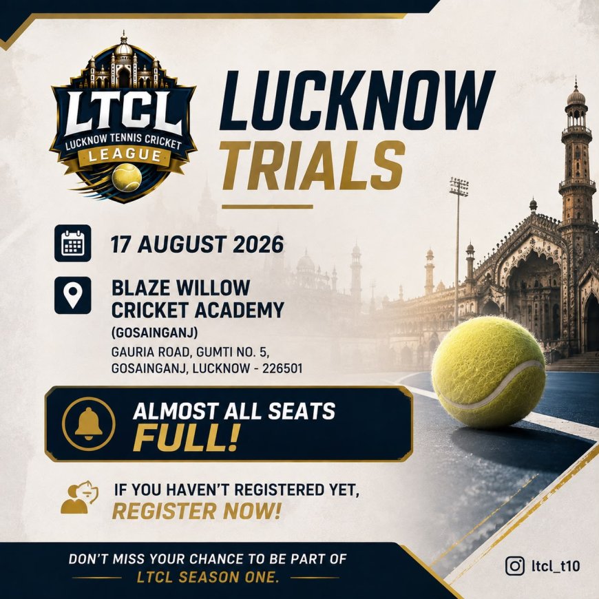Lucknow Tennis Cricket League 2026 to Create a Professional Platform for Uttar Pradesh Players
