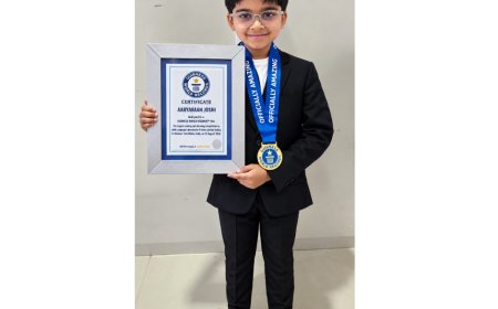 8-Year-Old Aaryavaan Joshi Earns Recognition in Guinness World Records Achievement
