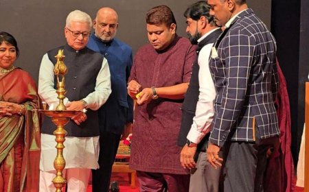 Social Activist Dr. Binu Varghese Honoured with National Excellence Award by Maharashtra Governor Jishnu Dev Varma