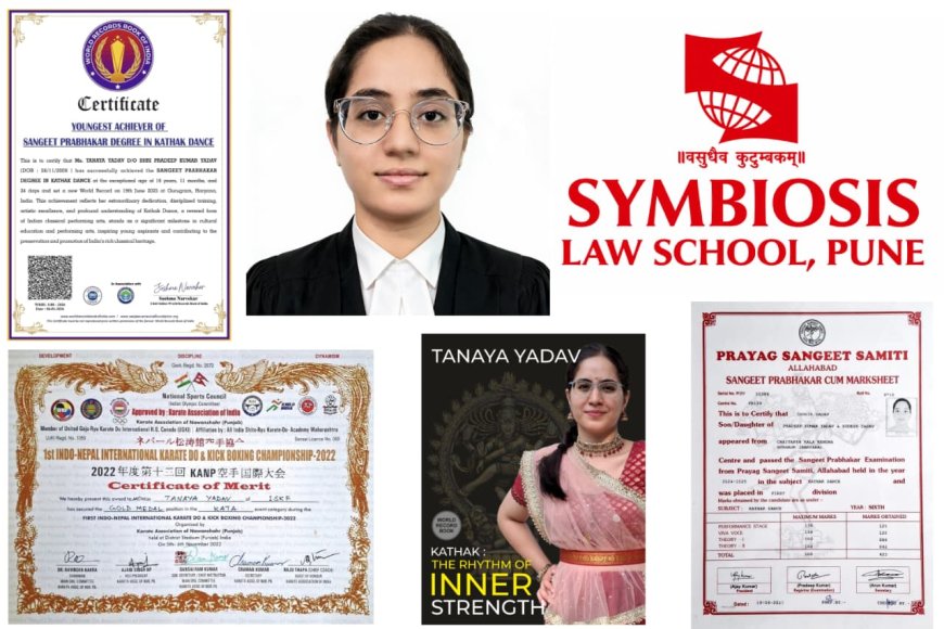 Tanaya Yadav Kathak World Record Prodigy Clinches Karate Gold, Authors Book and Pursues Law as Multi-Faceted Quintuple Milestone
