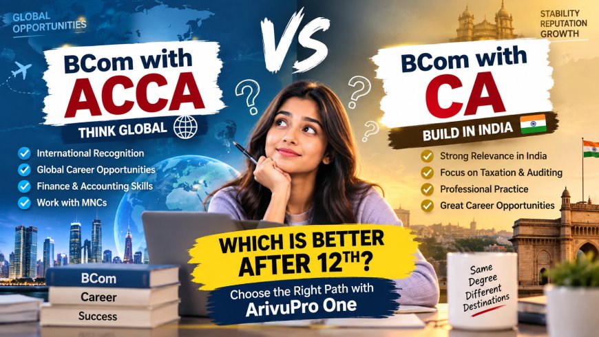 BCom with ACCA vs BCom with CA: Choose the Right Path with ArivuPro One