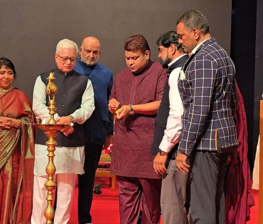 Social Activist Dr. Binu Varghese Honoured with National Excellence Award by Maharashtra Governor Jishnu Dev Varma