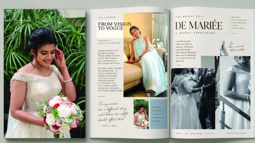 How Sara V Regi Built a Personalised Bridal-Fashion Label That's Reaching Clients Across Continents