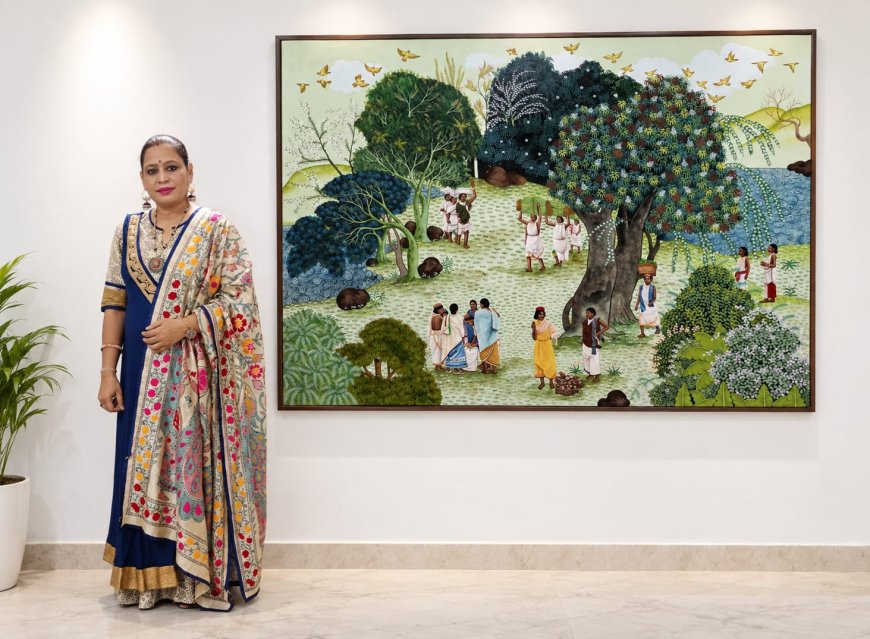 Niyamgiri on Canvas: Satyabhama Majhi's Historic Painting That Holds a Whole Civilization
