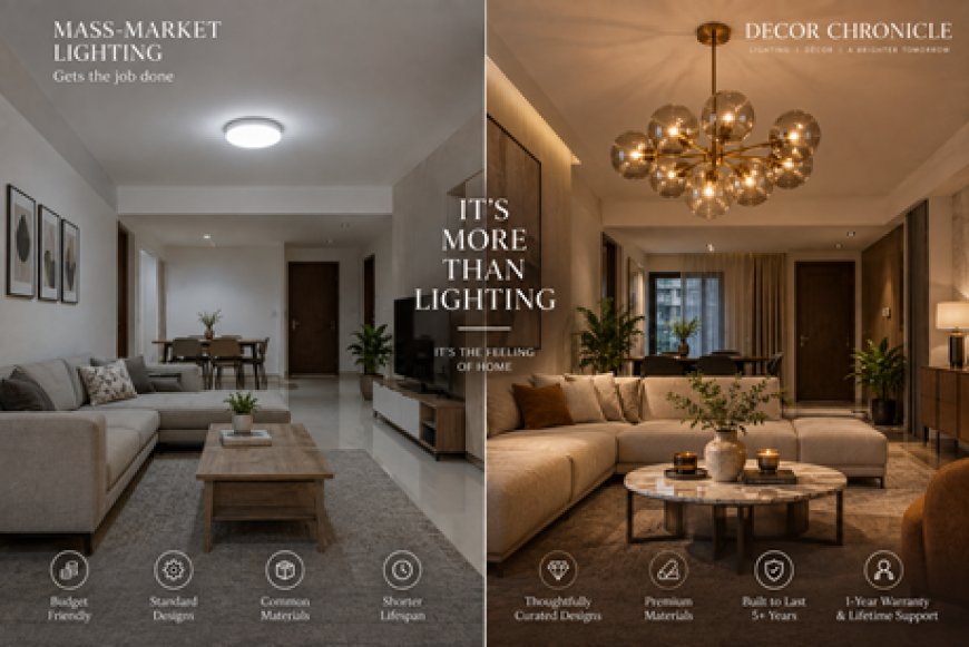 Premium Lighting vs. Mass-Market: What the Difference Actually Means for Your Home (and Why It Matters)