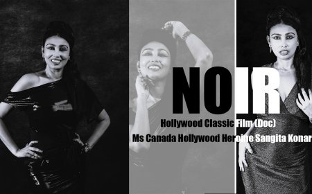 Ms Canada Sangita Konar Makes Hollywood Debut as Lead Heroine in Classic Hollywood-Inspired Project “NOIR” Documentary, USA