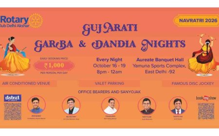 Rotary Club Delhi Akshar Hosts Four-Day Garba and Dandiya Fest in East Delhi